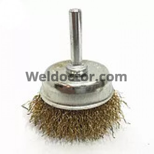 Crimped Cup Brush with Shank 1/4" x 2"